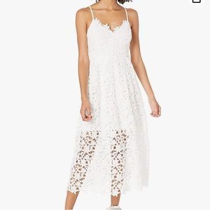 ASTR the label Lace a line midi dress